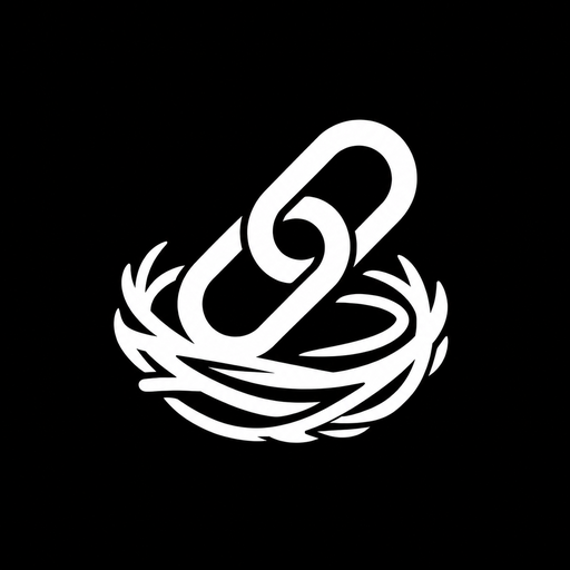 The LinkNest logo: a chain link resting in a nest.
